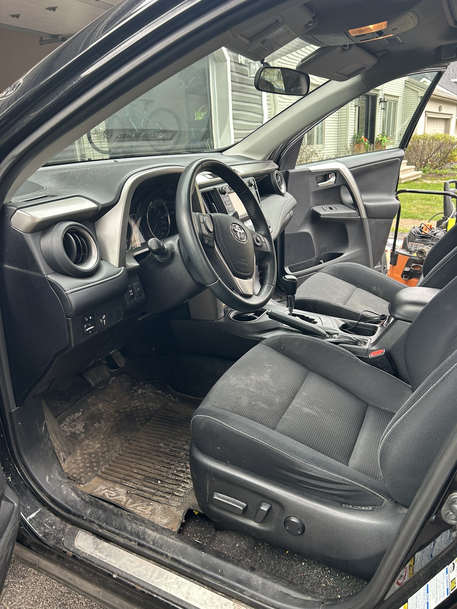 Toyota RAV4 interior before